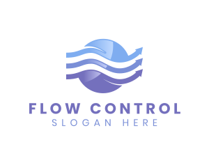 HVAC Air Flow logo design