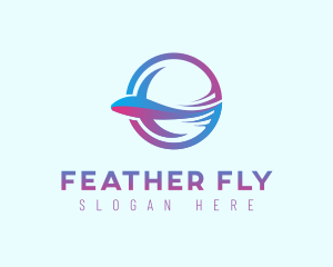 Transport Fly Plane logo design