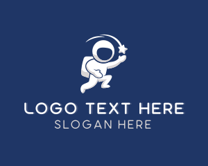 Astronaut Leadership Coach logo design