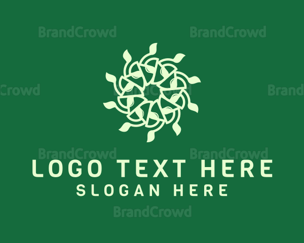 Natural Leaf Pattern Logo