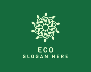 Natural Leaf Pattern  Logo