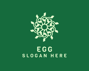 Organic Products - Natural Leaf Pattern logo design