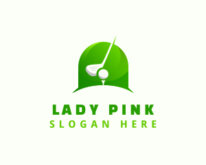 Gradient Golf Club logo design