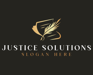 Judicial - Writing Quill Feather logo design