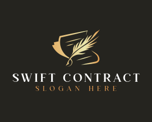 Contract - Writing Quill Feather logo design