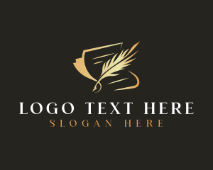 Writing Quill Feather Logo