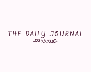 Journal - Journal Handwriting Swirl logo design