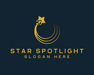 Star Travel Airplane logo design