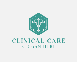 Medical Caduceus Clinic logo design