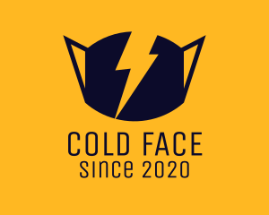 Thunder Bolt Face Mask logo design