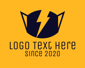 Lightning Bolt - Thunder Bolt Face Mask logo design