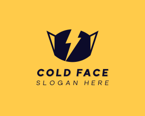 Thunder Bolt Face Mask logo design