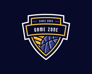 Basketball Sports Shield logo design