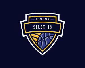 Basketball Ring - Basketball Sports Shield logo design