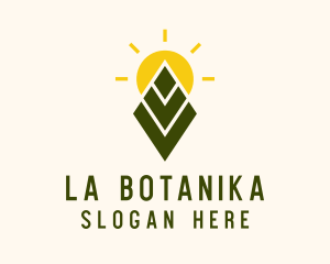 Farming - Farming Leaf Sun logo design