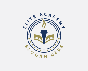 Academy - School Learning Academy logo design