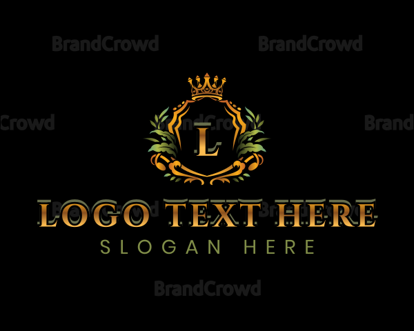 Luxury Crown Shield Logo