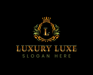 Luxury Crown Shield logo design