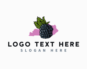 Local - Kentucky Fruit Blackberry logo design