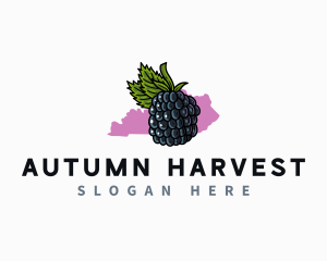 Kentucky Fruit Blackberry logo design