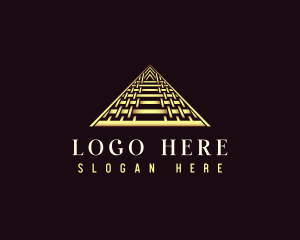 Luxury Triangle Pyramid Logo