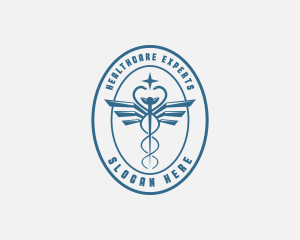 Star Caduceus Healthcare logo design