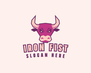 Tough - Tough Bull Animal logo design