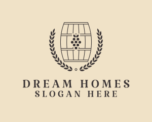 Grape Wine Distillery Logo