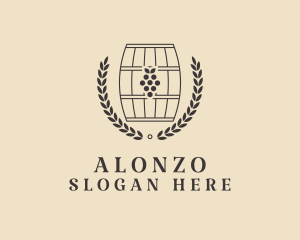 Grape Wine Distillery logo design