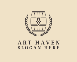 Grape Wine Distillery logo design