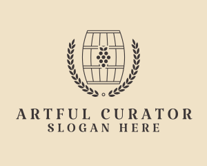 Grape Wine Distillery logo design