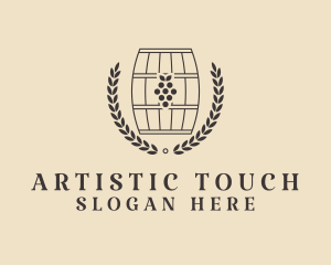 Grape Wine Distillery logo design