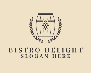 Grape Wine Distillery logo design