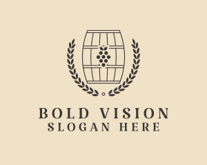 Grape Wine Distillery logo design