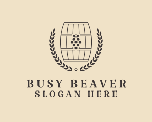 Grape Wine Distillery logo design