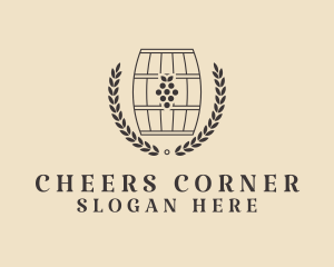Booze - Grape Wine Distillery logo design