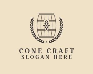 Grape Wine Distillery logo design