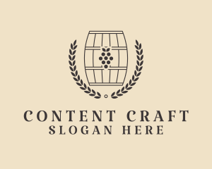 Grape Wine Distillery logo design