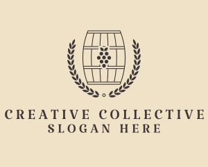 Grape Wine Distillery logo design