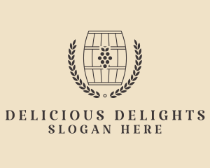 Grape Wine Distillery logo design