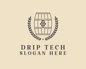 Grape Wine Distillery logo design