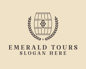 Grape Wine Distillery logo design