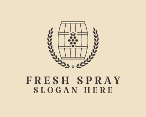 Grape Wine Distillery logo design