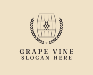 Grape Wine Distillery logo design