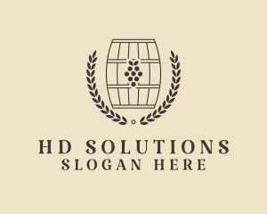 Grape Wine Distillery logo design