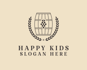 Grape Wine Distillery logo design