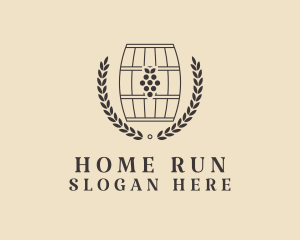 Grape Wine Distillery logo design