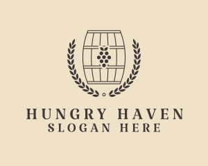 Grape Wine Distillery logo design