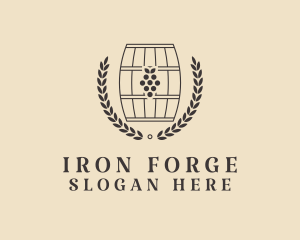 Grape Wine Distillery logo design