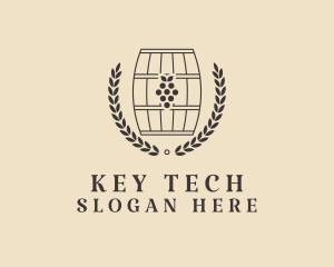 Grape Wine Distillery logo design